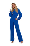 Elegant Buff Sleeve Jumpsuit - Moe