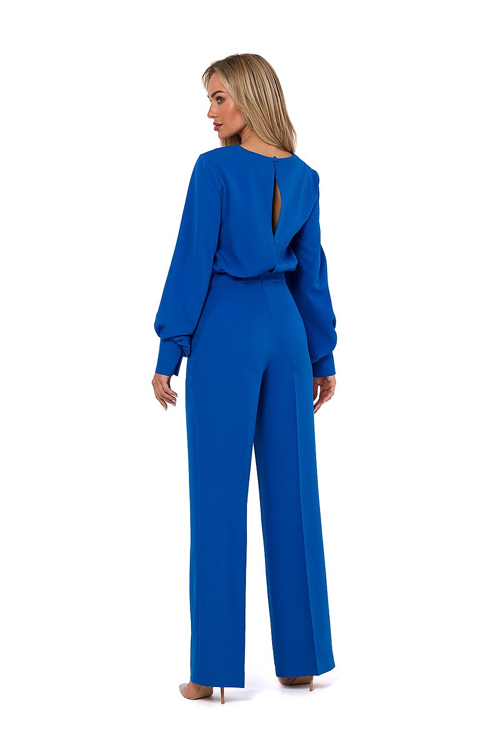 Elegant Buff Sleeve Jumpsuit - Moe