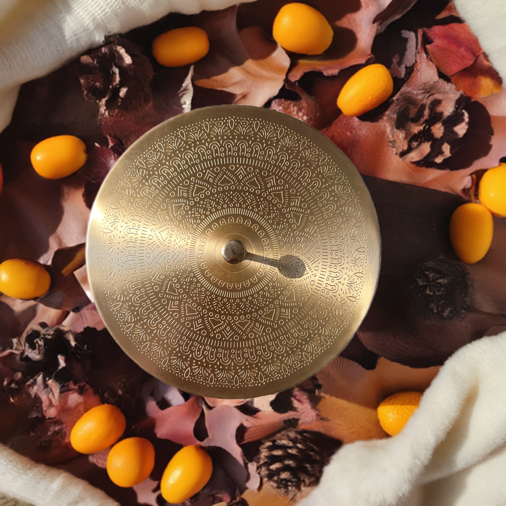 Kalaa Mandala Brass Spice Box | Handcrafted Masala Dabba | Indian Artisan