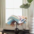 Sujni Quilt | Multicolor Square Block Pattern Throw