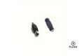 Fluxa DC-adapter 5.5*2.1 mm DC hann-til-hann-kontakt hann-til-hann-plugg DC-hun-til-hun-kontakt