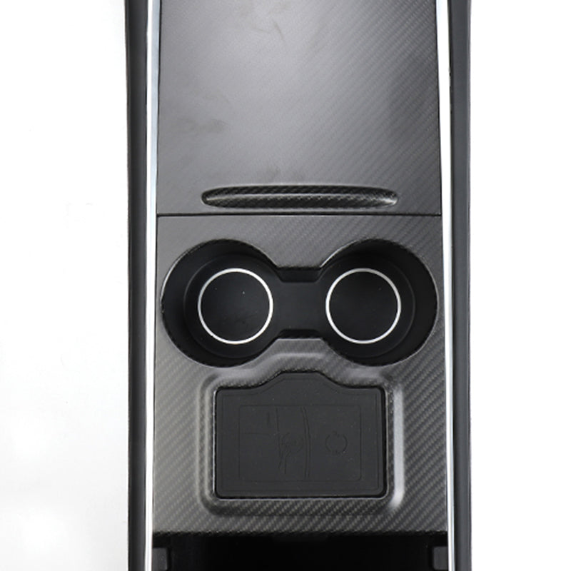 Ekte karbonfiber - Deksler til midtkonsoll for Model 3 2020-2023/Model Y 2021-2024