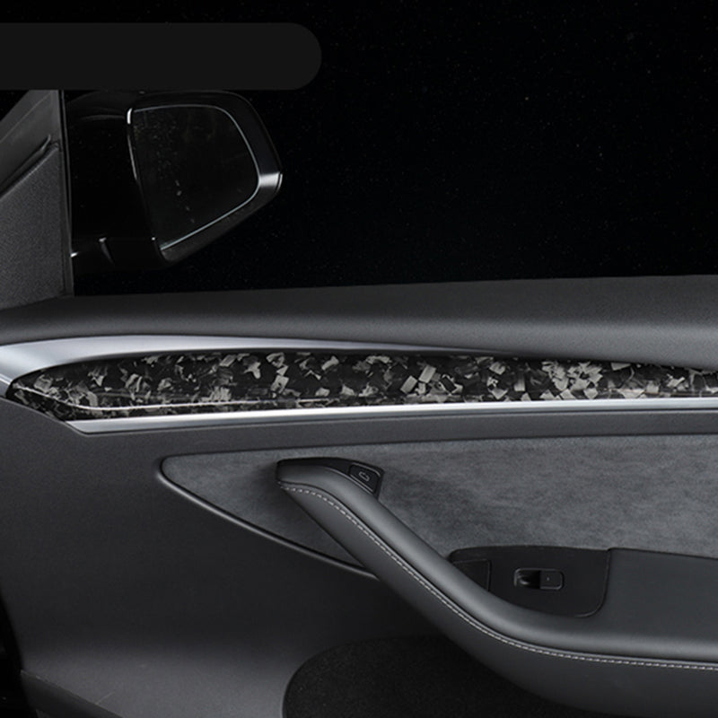 Ekte karbonfiber - Deksler til dørpaneler for Model 3 2021-2023/Model Y 2021-2024