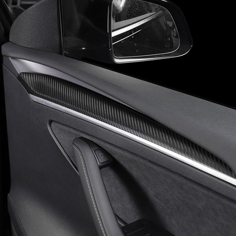 Ekte karbonfiber - Deksler til dørpaneler for Model 3 2021-2023/Model Y 2021-2024