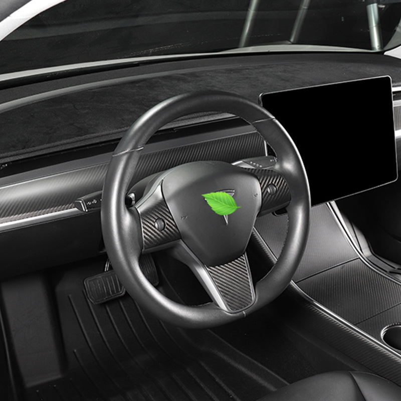 Ekte karbonfiber - Deksel til dashbord for Model 3 2021-2023/Model Y 2021-2024