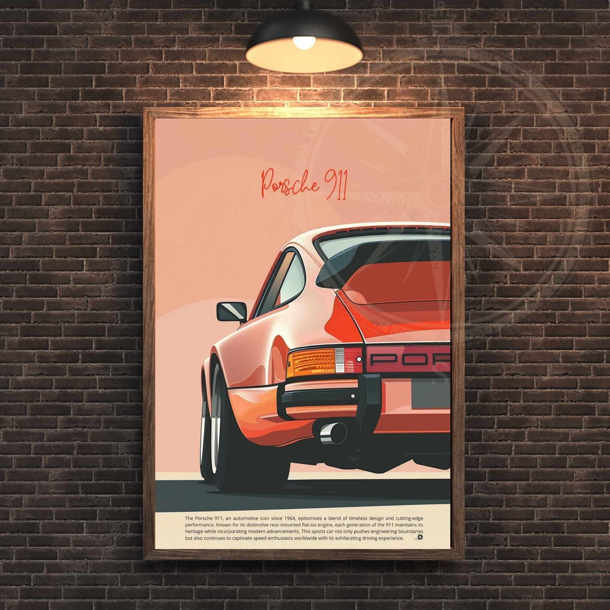 Affiche Porsche 911 | impression Porsche 911  | Impression voiture mythique
