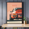 Affiche Porsche 911 | impression Porsche 911  | Impression voiture mythique