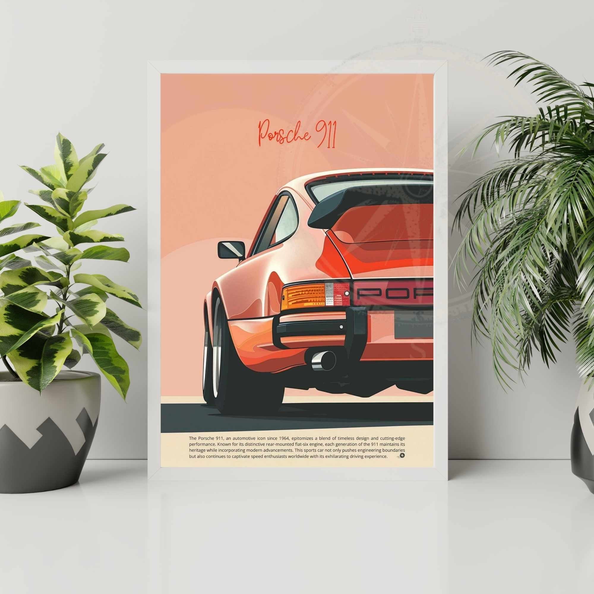 Affiche Porsche 911 | impression Porsche 911  | Impression voiture mythique