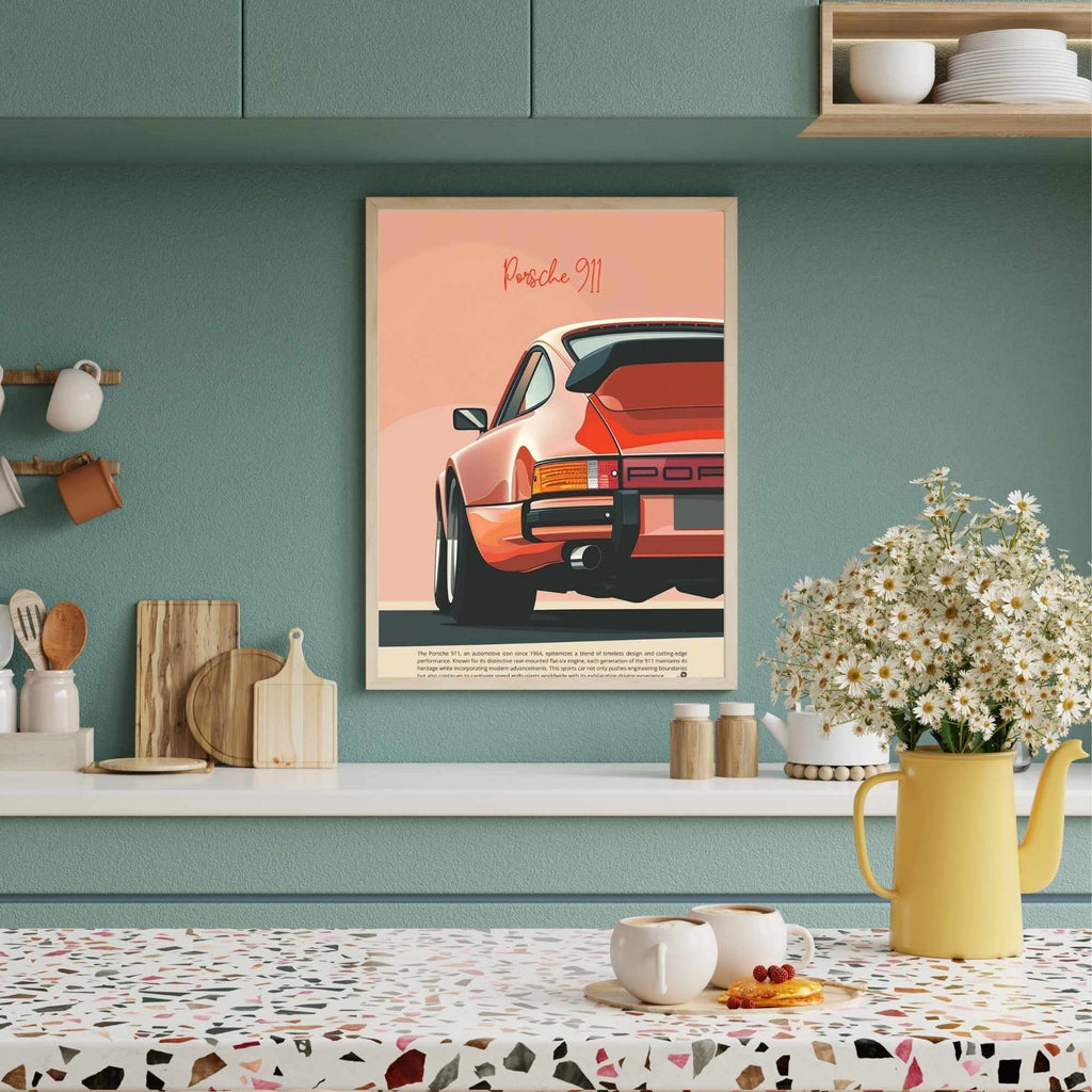 Affiche Porsche 911 | impression Porsche 911  | Impression voiture mythique