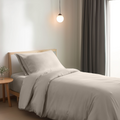 Bambus sengetøysett – Dynetrekk 140x220 cm – Varm beige