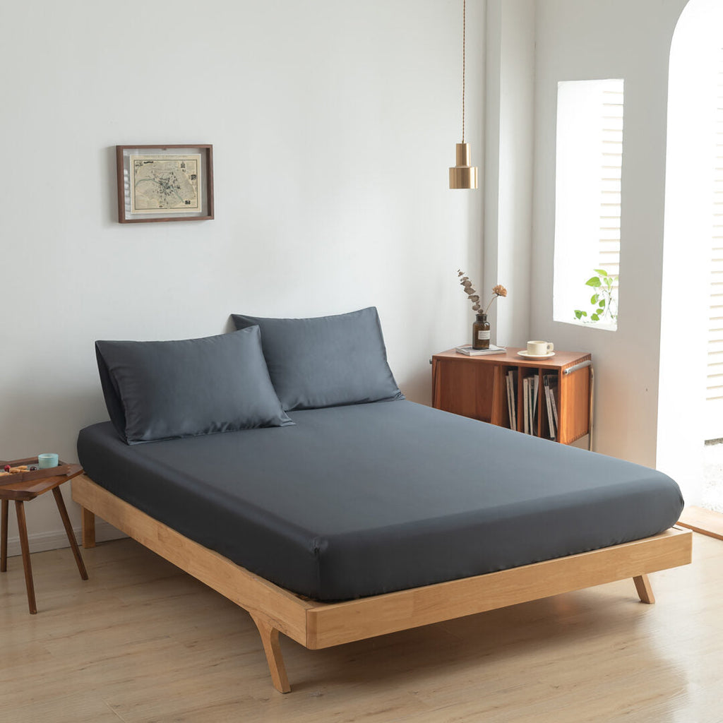 Bambus Laken – Premium – Himmelblå (Space Blue)