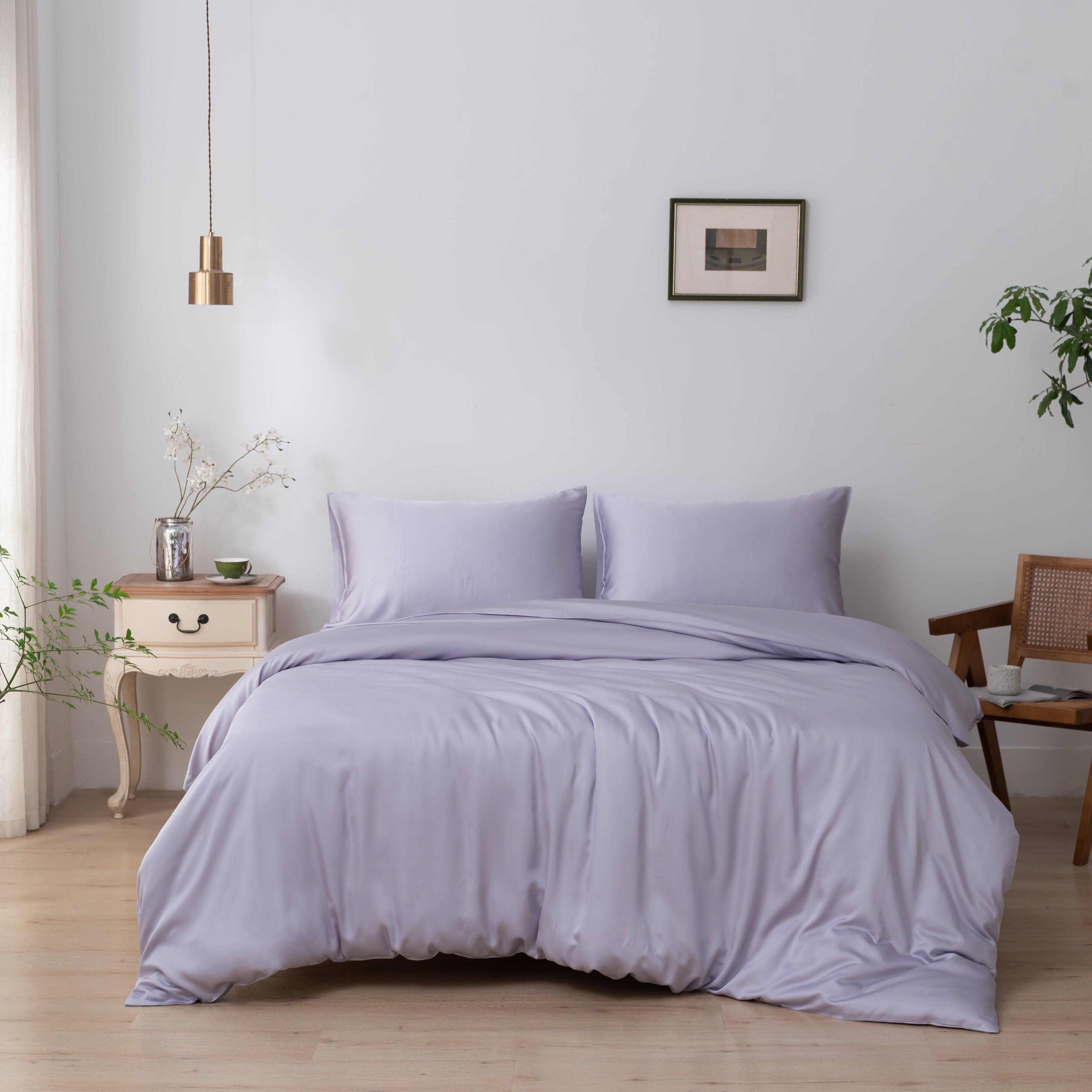 Bambus Dynetrekk – Premium – Dus Lilla (Lavender Mist)