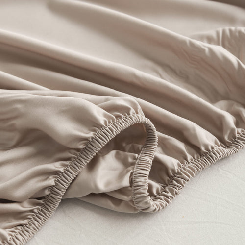 Bambus Laken – Premium – Varm Beige (Soft Taupe)