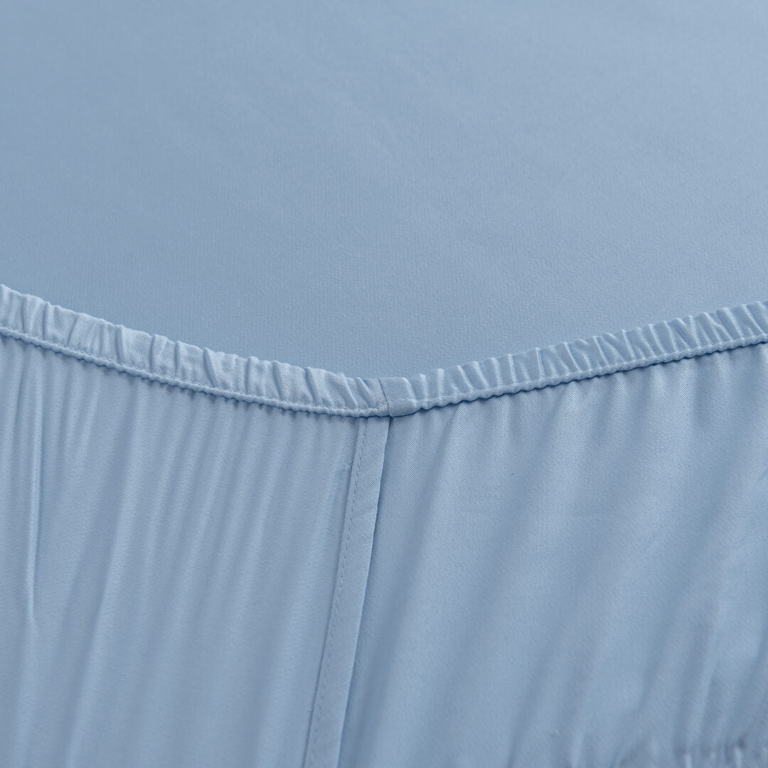 Bambus Topper Laken – Premium – Himmelblå (Sky Blue)