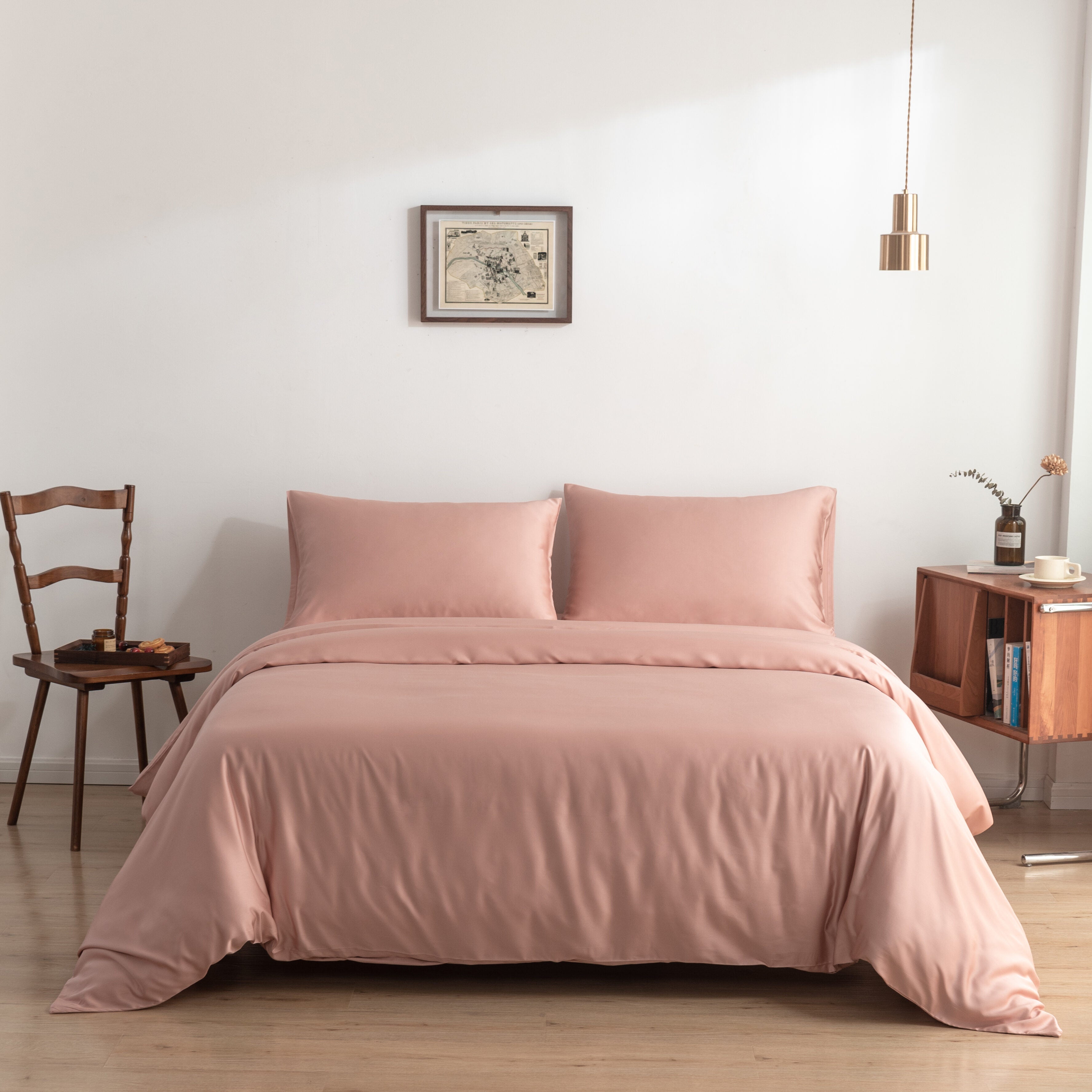 Bambus dynetrekk – Premium – Rosa glød (Cuddle Pink)