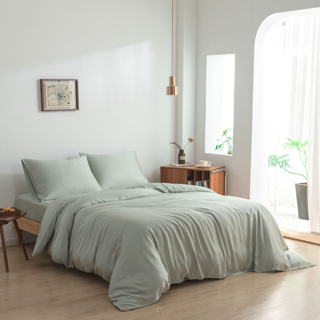 Bambus Dynetrekk – Premium – Salviegrønn (Sage Green)