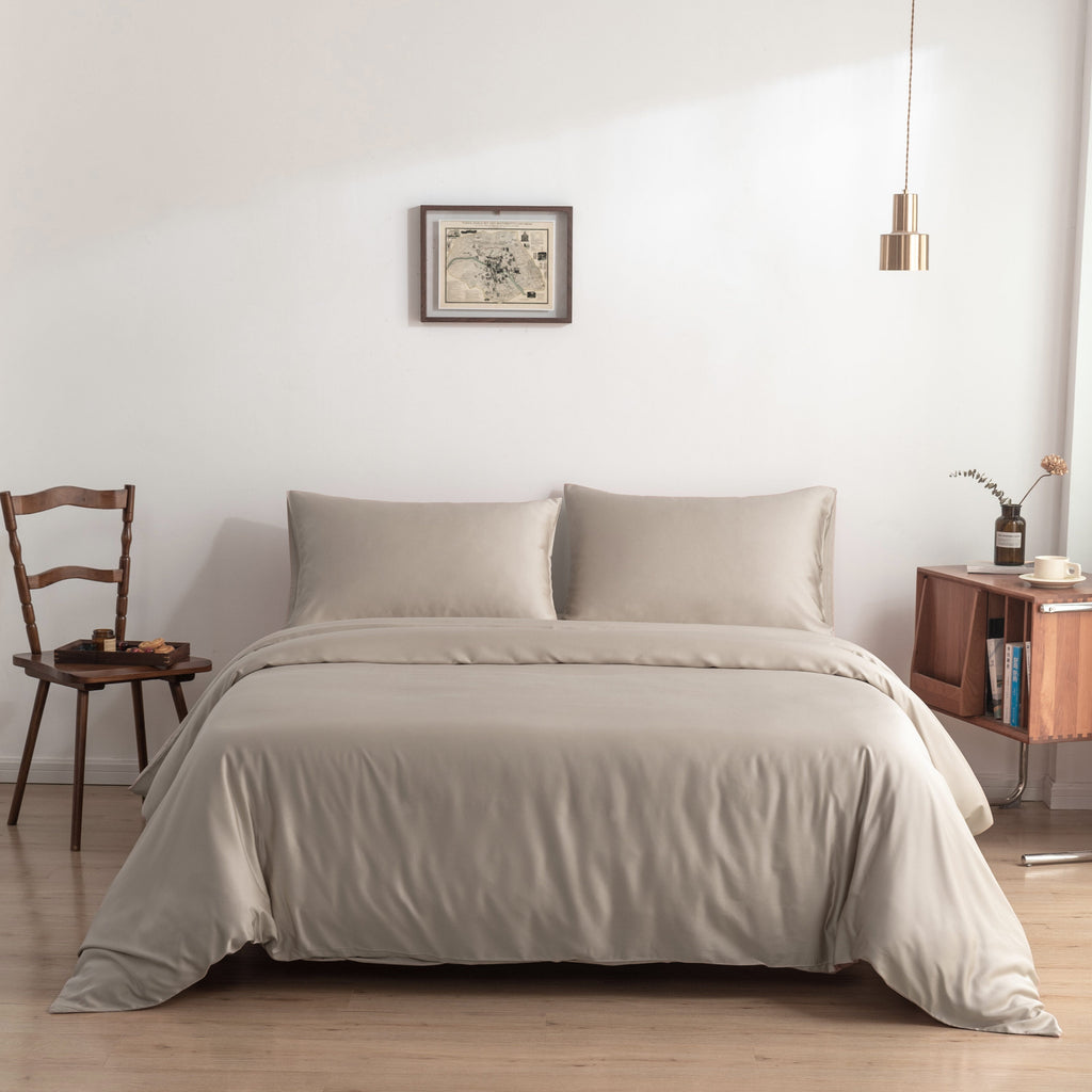 Bambus dynetrekk – Premium – Varm beige (Soft Taupe)