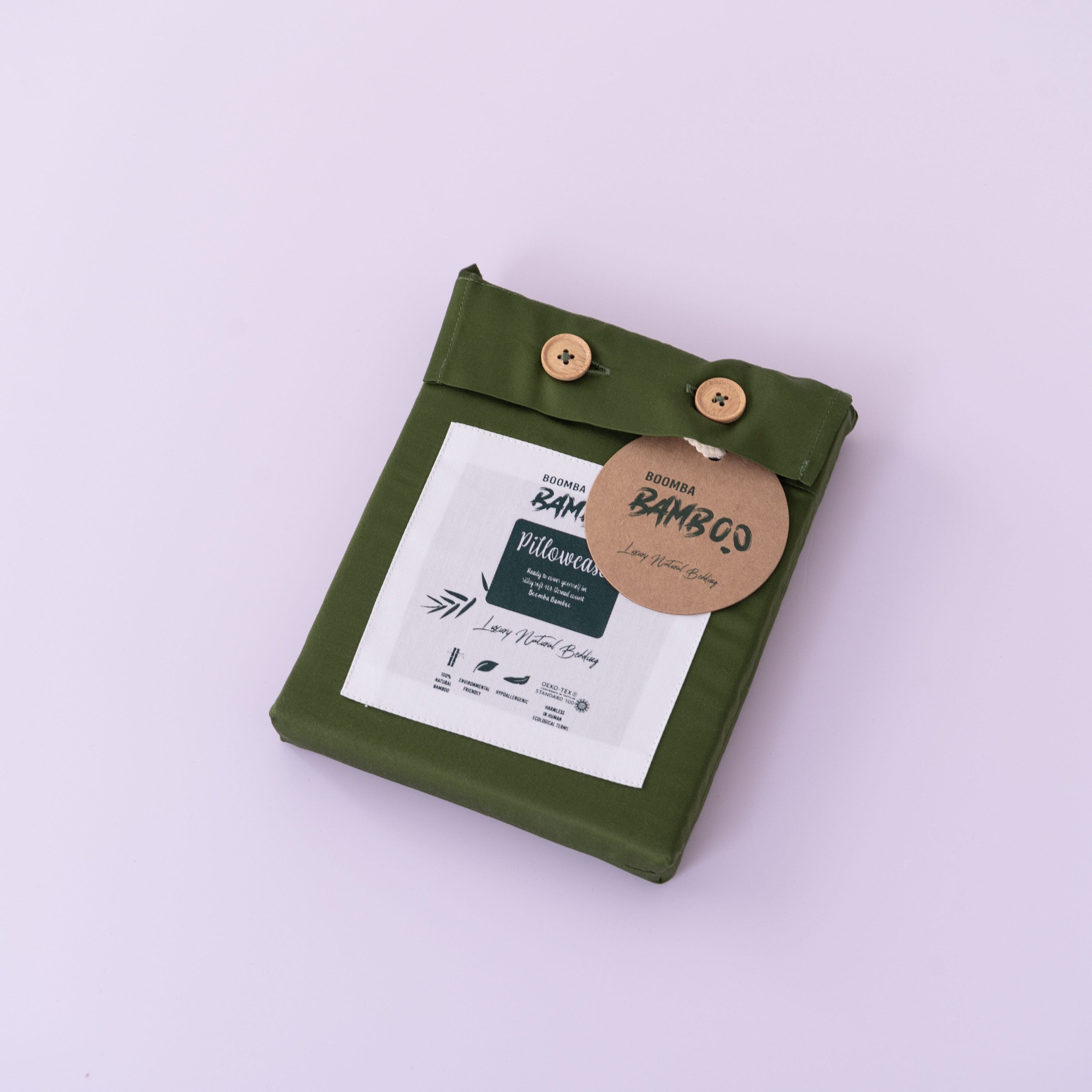 Bambus Putetrekk – Premium – Dyp Mosegrønn (Deep Moss)