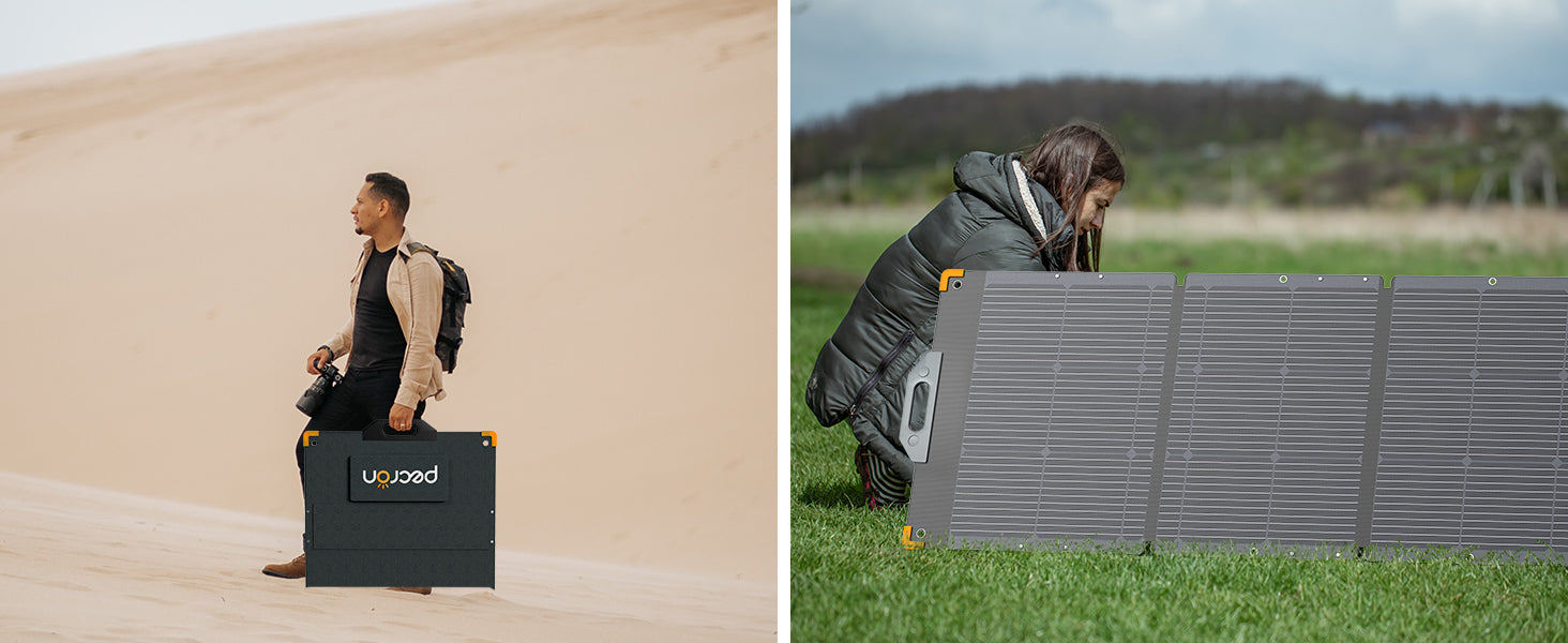 Pecron PV200 – Kraftig, sammenleggbart solcellepanel på 200W