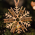 Personlig julekule – Navnekrystall (tre)