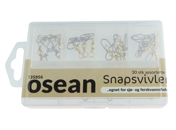 Osean - Snapsvivel - 30stk
Rustfri - Hvirvler - 6 str - Skrin