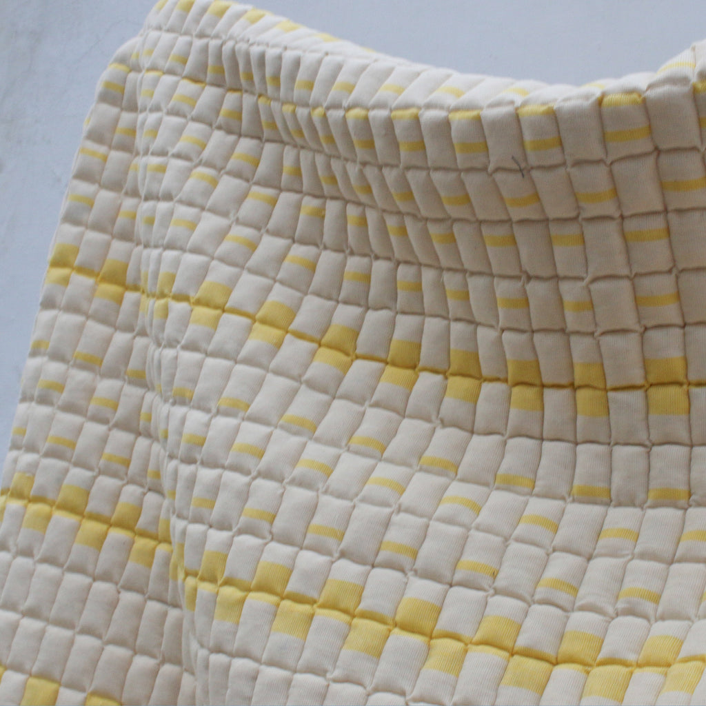 Sujni Quilt | Handcrafted Square Block Pattern Throw